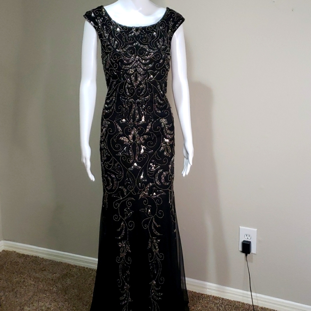 Adrianna Papell hand beaded formal